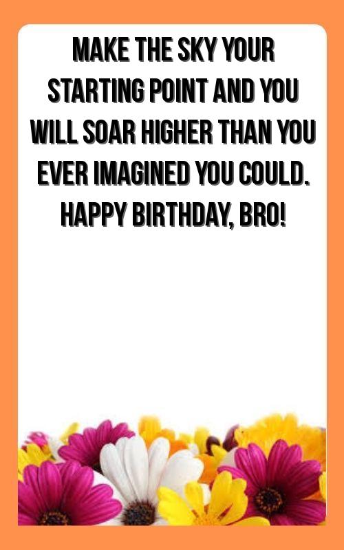 funny birthday caption for brother